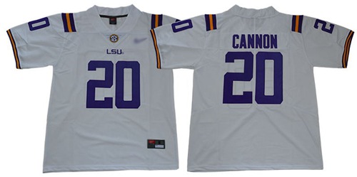 LSU Tigers #20 Billy Cannon White Limited Stitched College Jersey