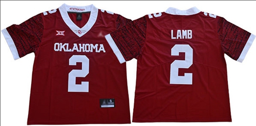 Oklahoma Sooners #2 CeeDee Lamb Red Jordan Brand Limited New XII Stitched College Jersey