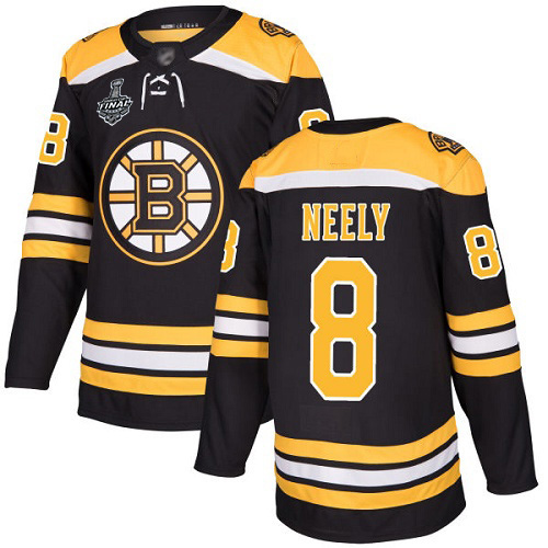 Bruins #8 Cam Neely Black Home Authentic Stanley Cup Final Bound Stitched Hockey Jersey