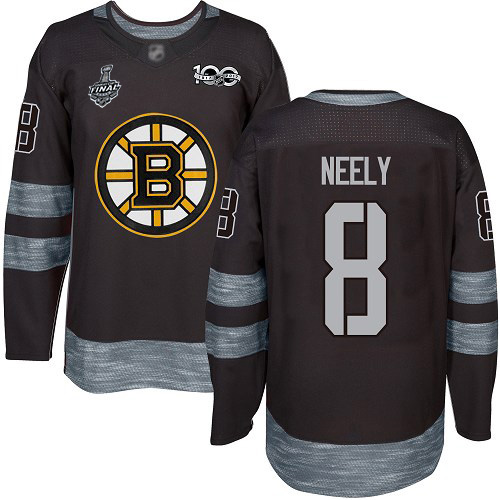 Bruins #8 Cam Neely Black 1917-2017 100th Anniversary Stanley Cup Final Bound Stitched Hockey Jersey