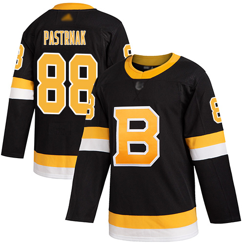Bruins #88 David Pastrnak Black Alternate Authentic Stitched Hockey Jersey