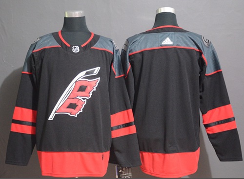 Adidas Hurricanes Blank Black Alternate Authentic Stitched NHL Jersey