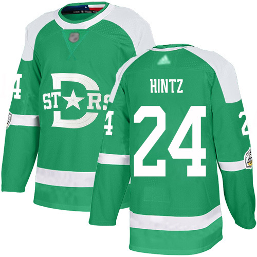 Stars #24 Roope Hintz Green Authentic 2020 Winter Classic Stitched Hockey Jersey