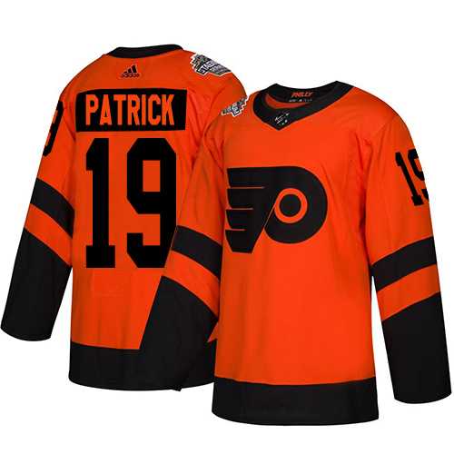 Adidas Flyers #19 Nolan Patrick Orange Authentic 2019 Stadium Series Stitched NHL Jersey
