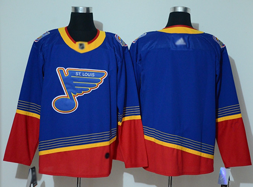 Blues Blank Blue/Red Authentic 2019 Heritage Stitched Hockey Jersey