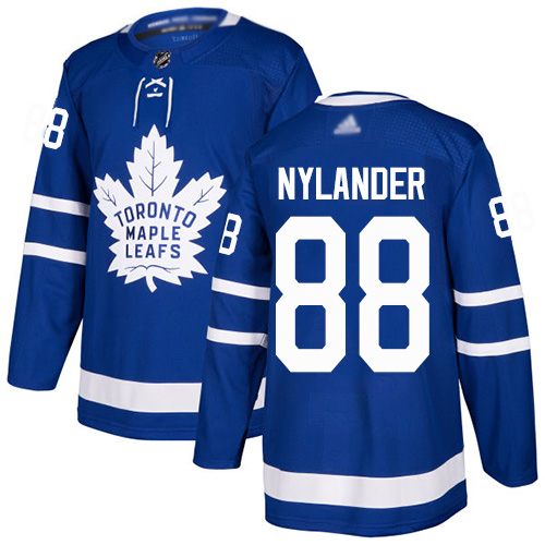 Maple Leafs #88 William Nylander Blue Home Authentic Stitched Hockey Jersey