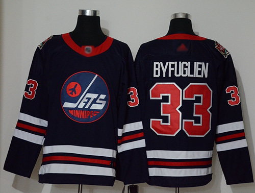 Jets #33 Dustin Byfuglien Navy Blue Authentic 2019 Heritage Classic Stitched Hockey Jersey