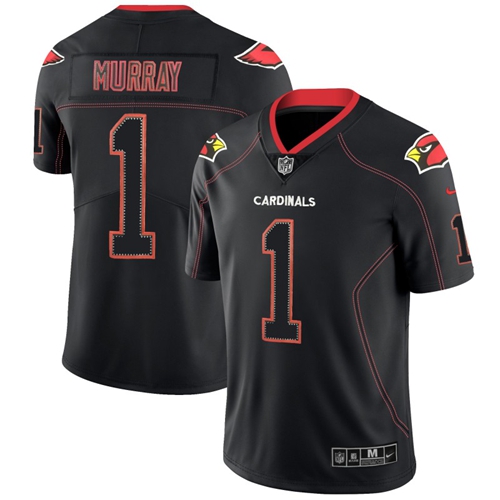 Cardinals #1 Kyler Murray Lights Out Black Men's Stitched Football Limited Rush Jersey