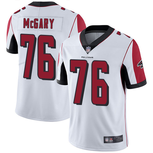 Nike Falcons #76 Kaleb McGary White Men's Stitched NFL Vapor Untouchable Limited Jersey