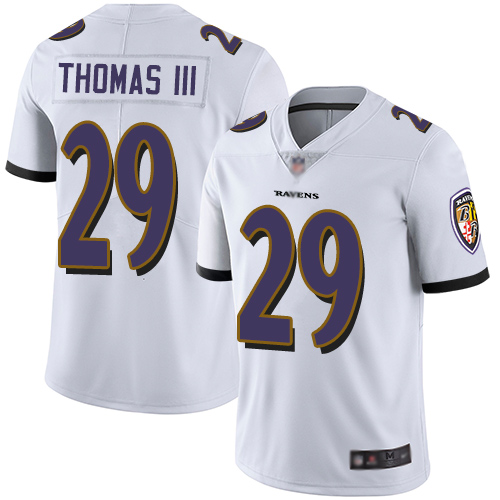 Nike Ravens #29 Earl Thomas III White Men's Stitched NFL Vapor Untouchable Limited Jersey