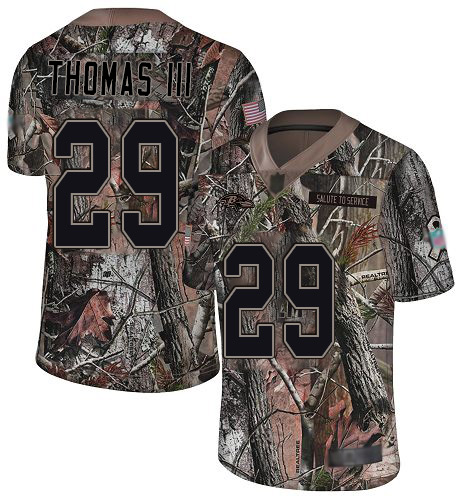 Nike Ravens #29 Earl Thomas III Camo Men's Stitched NFL Limited Rush Realtree Jersey