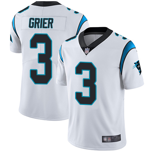 Panthers #3 Will Grier White Men's Stitched Football Vapor Untouchable Limited Jersey