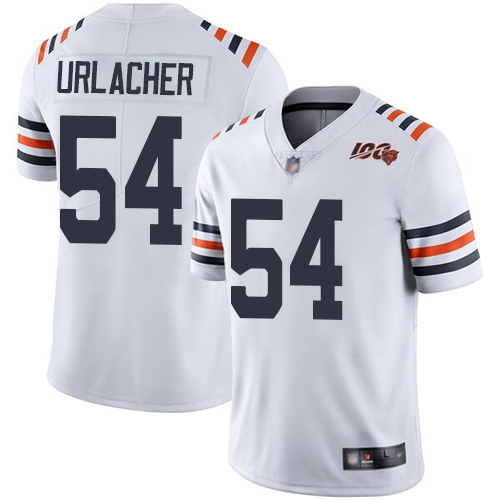 Bears #54 Brian Urlacher White Alternate Men's Stitched Football Vapor Untouchable Limited 100th Season Jersey