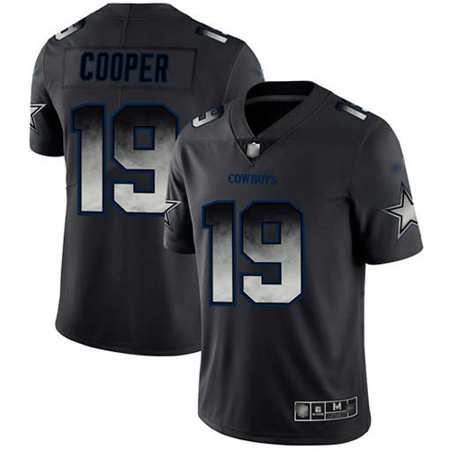 Cowboys #19 Amari Cooper Black Men's Stitched Football Vapor Untouchable Limited Smoke Fashion Jersey