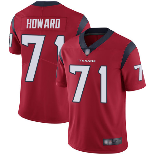 Texans #71 Tytus Howard Red Alternate Men's Stitched Football Vapor Untouchable Limited Jersey