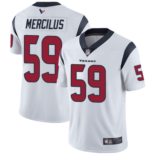Texans #59 Whitney Mercilus White Men's Stitched Football Vapor Untouchable Limited Jersey