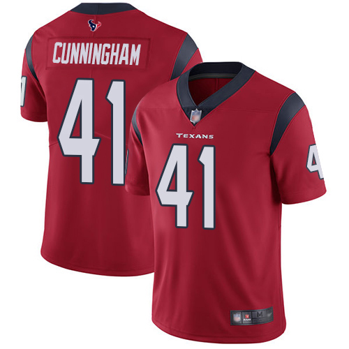 Texans #41 Zach Cunningham Red Alternate Men's Stitched Football Vapor Untouchable Limited Jersey