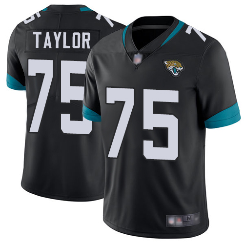 Jaguars #75 Jawaan Taylor Black Team Color Men's Stitched Football Vapor Untouchable Limited Jersey