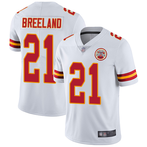 Chiefs #21 Bashaud Breeland White Men's Stitched Football Vapor Untouchable Limited Jersey