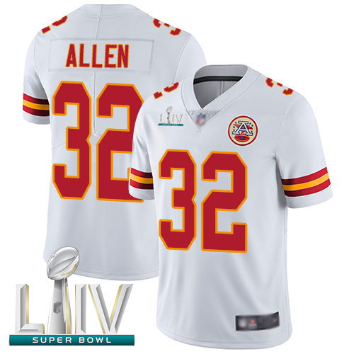 Chiefs #32 Marcus Allen White Super Bowl LIV Bound Men's Stitched Football Vapor Untouchable Limited Jersey
