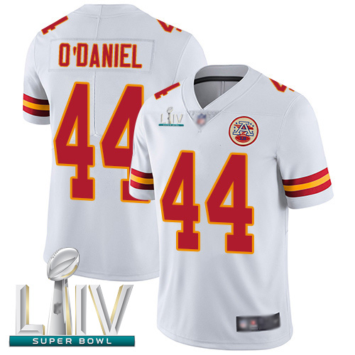 Chiefs #44 Dorian O'Daniel White Super Bowl LIV Bound Men's Stitched Football Vapor Untouchable Limited Jersey