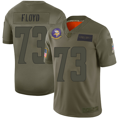 Vikings #73 Sharrif Floyd Camo Men's Stitched Football Limited 2019 Salute To Service Jersey