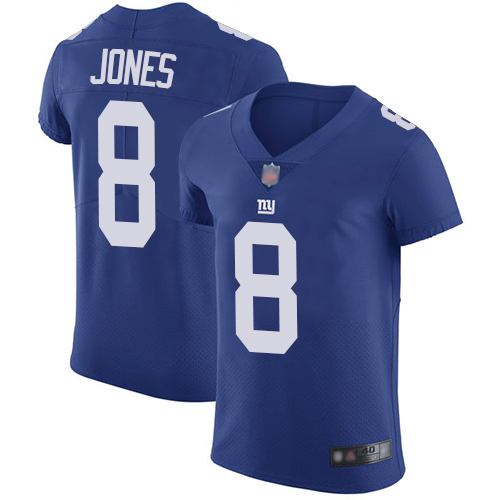 Giants #8 Daniel Jones Royal Blue Team Color Men's Stitched Football Vapor Untouchable Elite Jersey