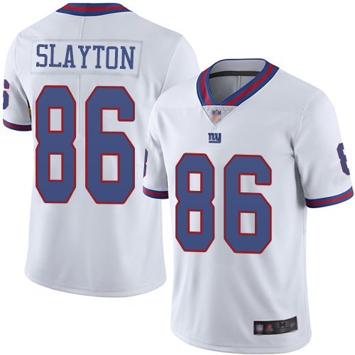 Giants #86 Darius Slayton White Men's Stitched Football Limited Rush Jersey