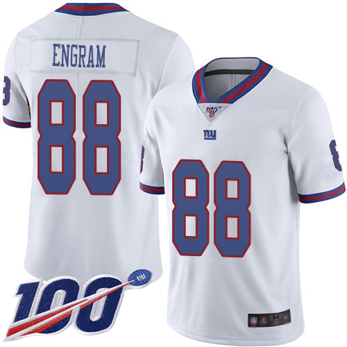 Giants #88 Evan Engram White Men's Stitched Football Limited Rush 100th Season Jersey