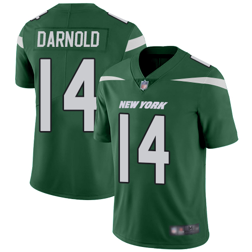 Nike Jets #14 Sam Darnold Green Team Color Men's Stitched NFL Vapor Untouchable Limited Jersey