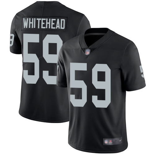 Raiders #59 Tahir Whitehead Black Team Color Men's Stitched Football Vapor Untouchable Limited Jersey