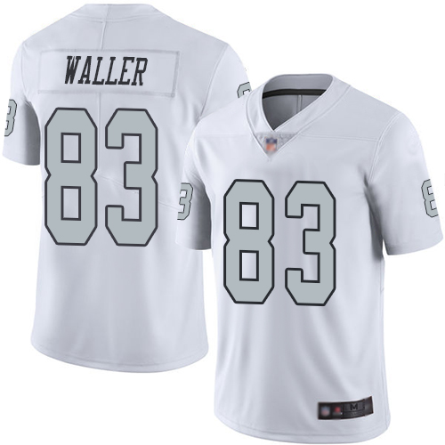 Raiders #83 Darren Waller White Men's Stitched Football Limited Rush Jersey