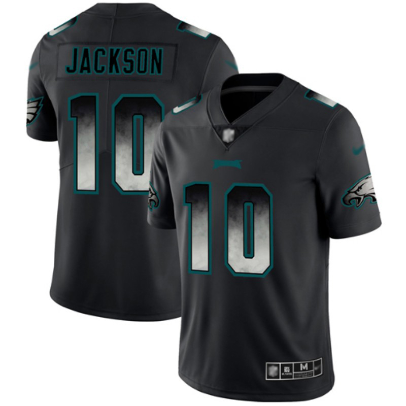 Eagles #10 DeSean Jackson Black Men's Stitched Football Vapor Untouchable Limited Smoke Fashion Jersey