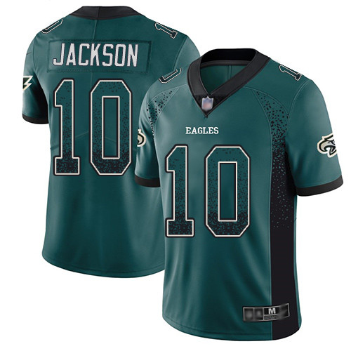 Eagles #10 DeSean Jackson Midnight Green Team Color Men's Stitched Football Limited Rush Drift Fashion Jersey