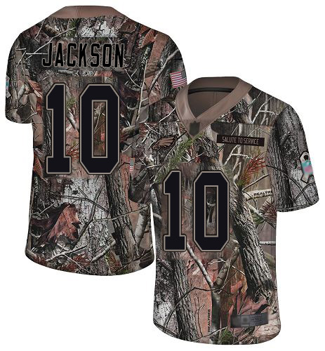 Nike Eagles #10 DeSean Jackson Camo Men's Stitched NFL Limited Rush Realtree Jersey