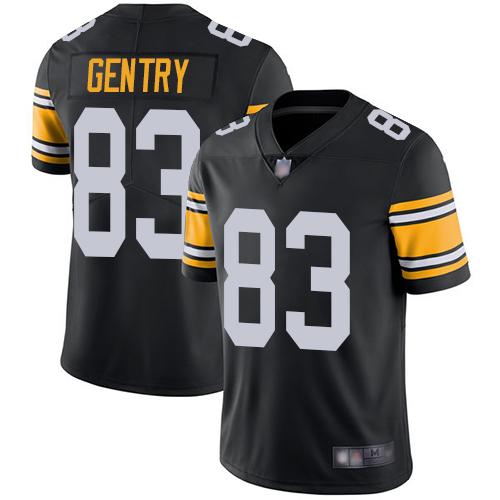 Steelers #83 Zach Gentry Black Alternate Men's Stitched Football Vapor Untouchable Limited Jersey