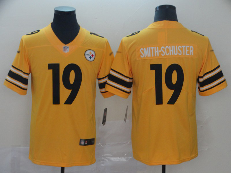 Steelers #19 JuJu Smith-Schuster Gold Men's Stitched Football Limited Inverted Legend Jersey