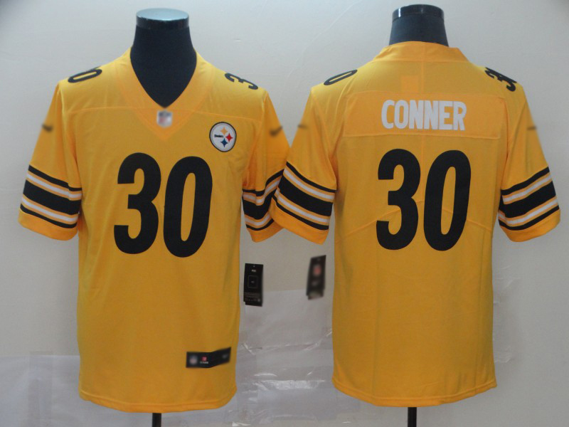 Steelers #30 James Conner Gold Men's Stitched Football Limited Inverted Legend Jersey