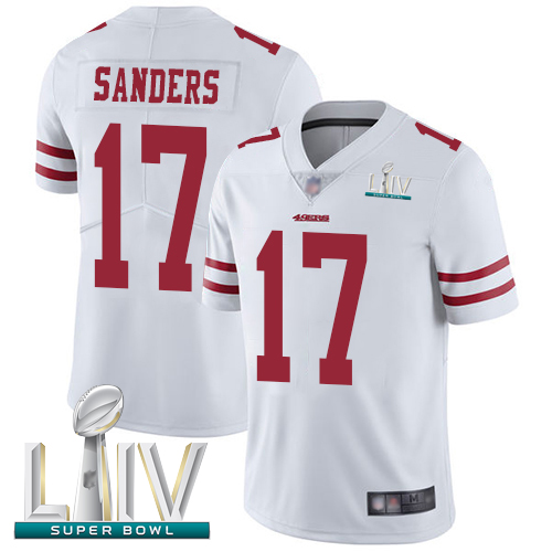49ers #17 Emmanuel Sanders White Super Bowl LIV Bound Men's Stitched Football Vapor Untouchable Limited Jersey