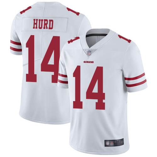 49ers #14 Jalen Hurd White Men's Stitched Football Vapor Untouchable Limited Jersey