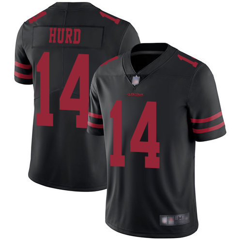 49ers #14 Jalen Hurd Black Alternate Men's Stitched Football Vapor Untouchable Limited Jersey