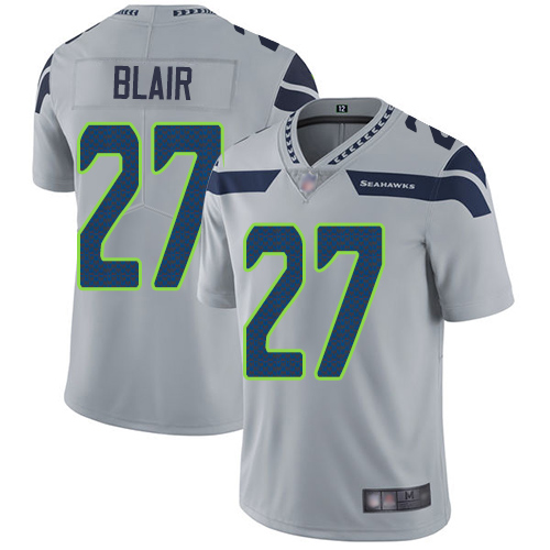 Seahawks #27 Marquise Blair Grey Alternate Men's Stitched Football Vapor Untouchable Limited Jersey