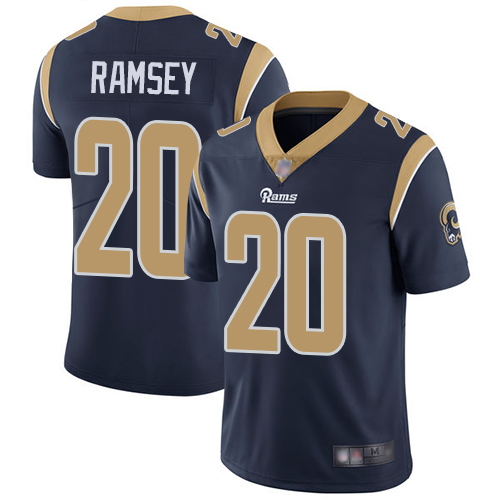 Rams #20 Jalen Ramsey Navy Blue Team Color Men's Stitched Football Vapor Untouchable Limited Jersey