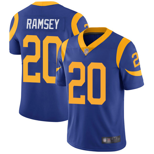 Rams #20 Jalen Ramsey Royal Blue Alternate Men's Stitched Football Vapor Untouchable Limited Jersey