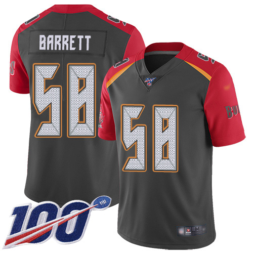 Buccaneers #93 Gerald McCoy Gray Men's Stitched Football Limited Inverted Legend 100th Season Jersey