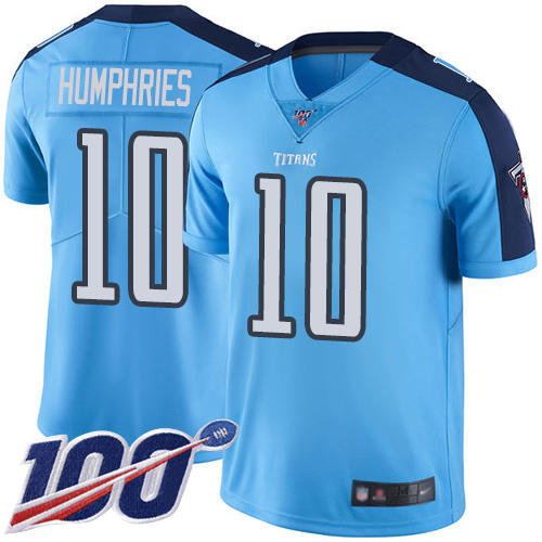 Titans #10 Adam Humphries Light Blue Men's Stitched Football Limited Rush 100th Season Jersey