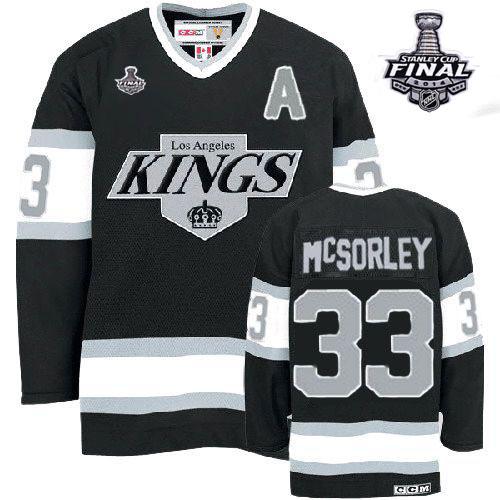 Los Angeles Kings #33 Martin McSorley Black CCM Throwback 2014 Stanley Cup Finals Stitched NHL Jerseys