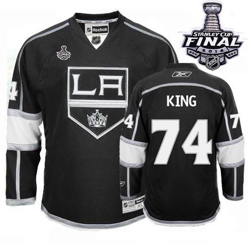 Los Angeles Kings #74 Dwight King Black Home 2014 Stanley Cup Finals Stitched NHL Jerseys