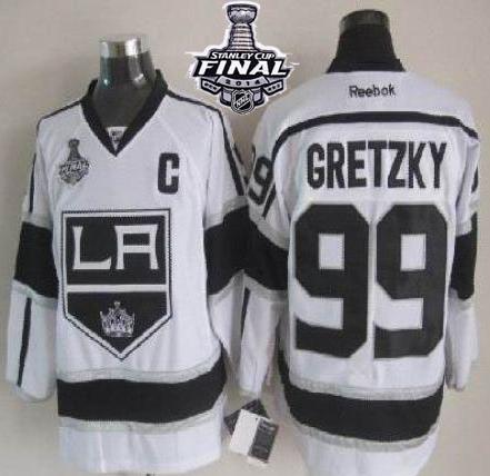 Los Angeles Kings #99 Wayne Gretzky White Road 2014 Stanley Cup Finals Stitched NHL Jerseys