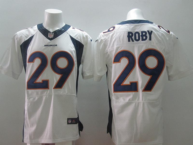 Nike Denver Broncos 29 Bradley Roby White Elite NFL Jerseys